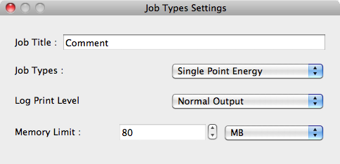 Gaussian Job Types