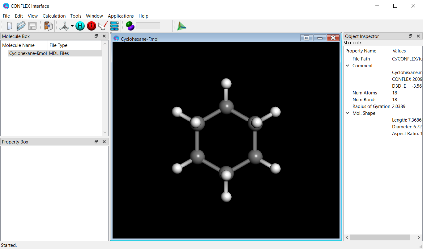 Interface Cyclohexane-F.mol