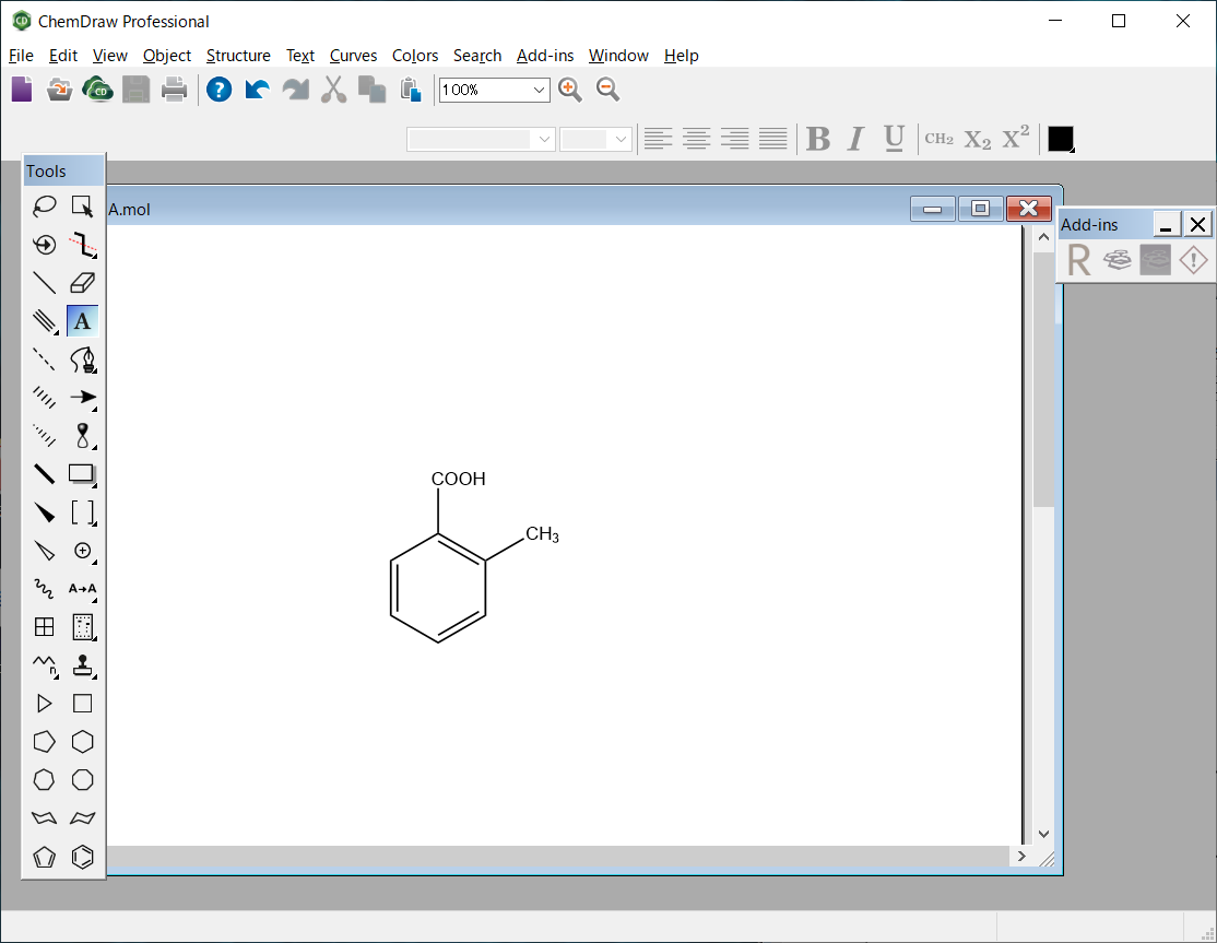 ChemDraw MBA