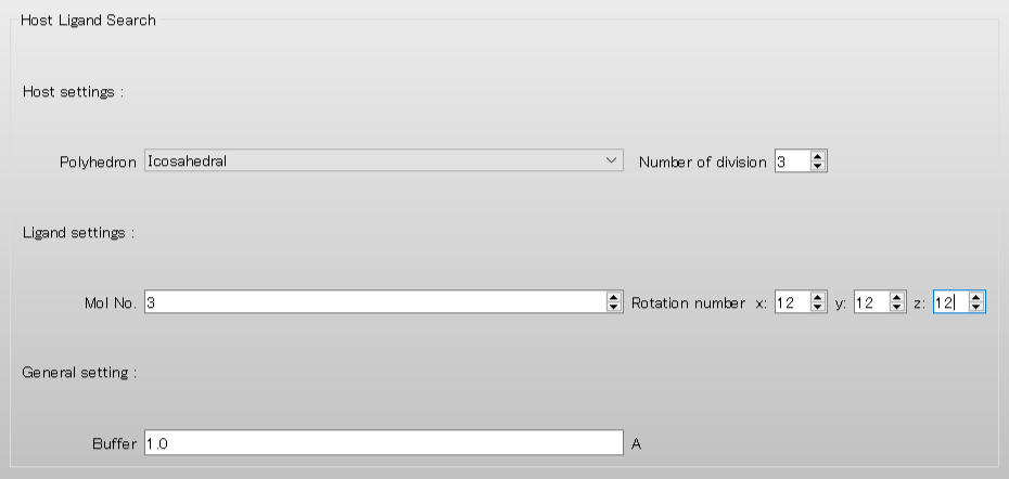 Host Ligand Dialog