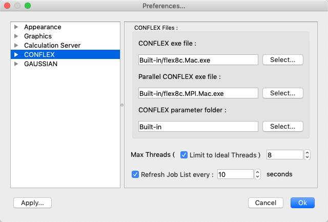 CONFLEX Files
