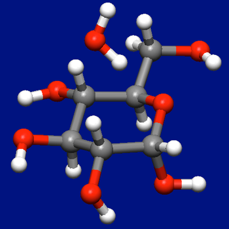 alpha-Glucose and water