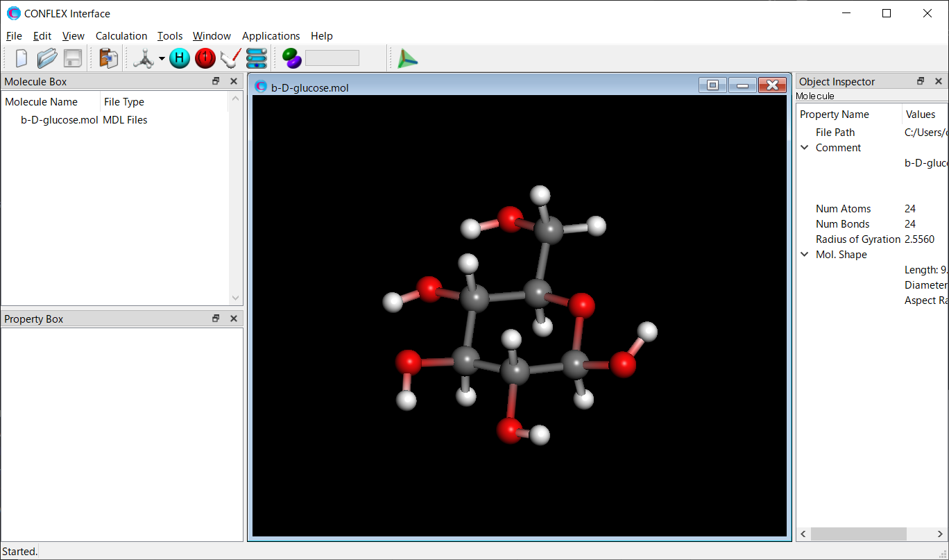 Interface beta-D-Glucose